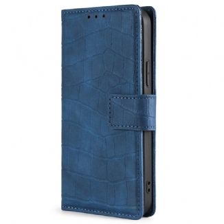 Capa Flip Para Samsung Galaxy M13 Estilo De Pele De Crocodilo