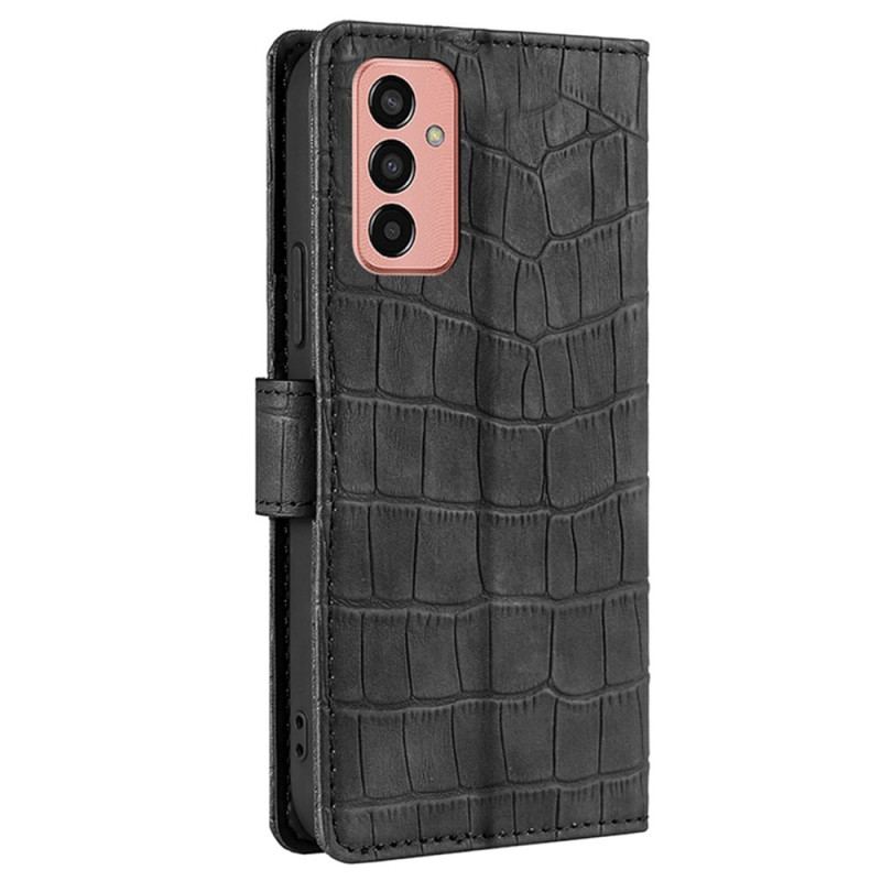 Capa Flip Para Samsung Galaxy M13 Estilo De Pele De Crocodilo