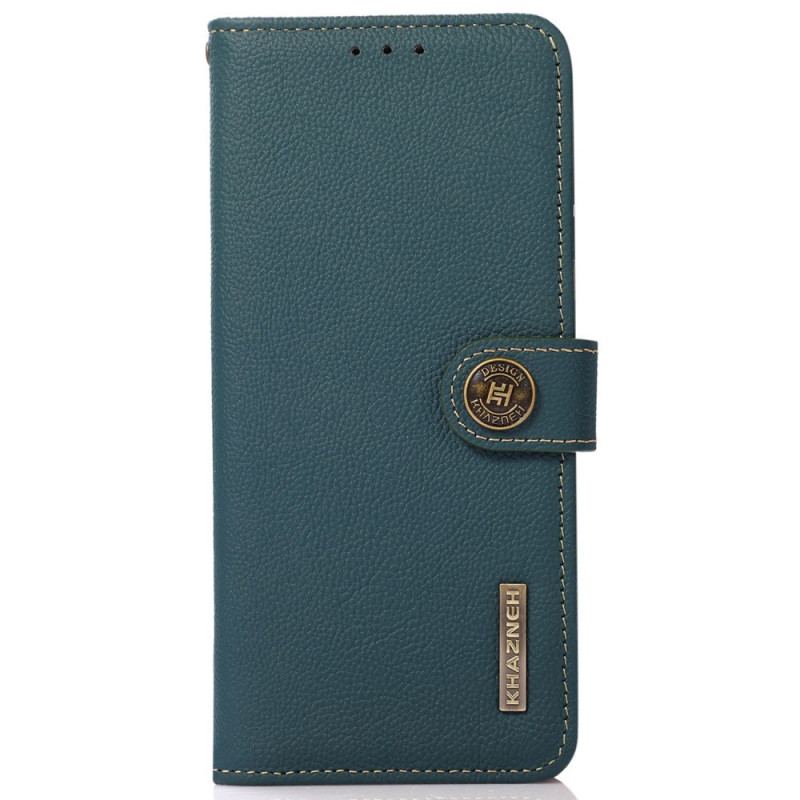 Capa Flip Para Samsung Galaxy M13 Khazneh Rfid Couro Genuíno