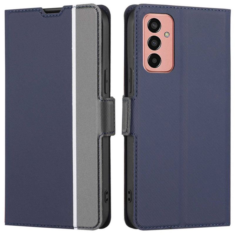 Capa Folio Para Samsung Galaxy M13 Bicolor Ultra Fino