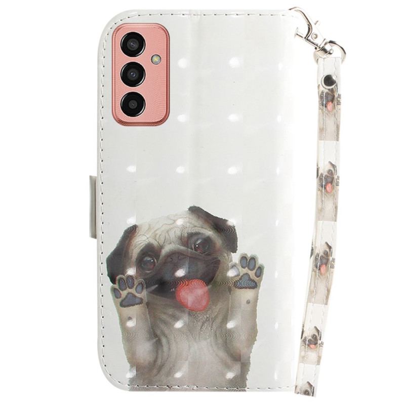 Capa Folio Para Samsung Galaxy M13 Pug