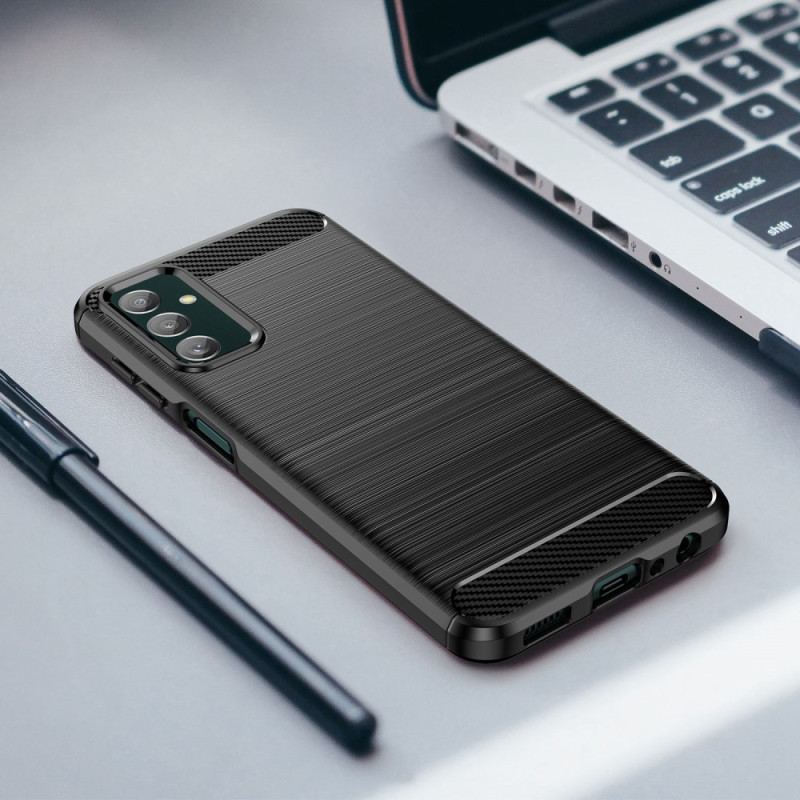 Capa Para Samsung Galaxy M13 Fibra De Carbono Escovada