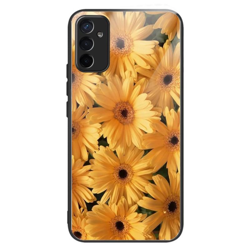 Capa Para Samsung Galaxy M13 Flores De Sol Vidro Temperado