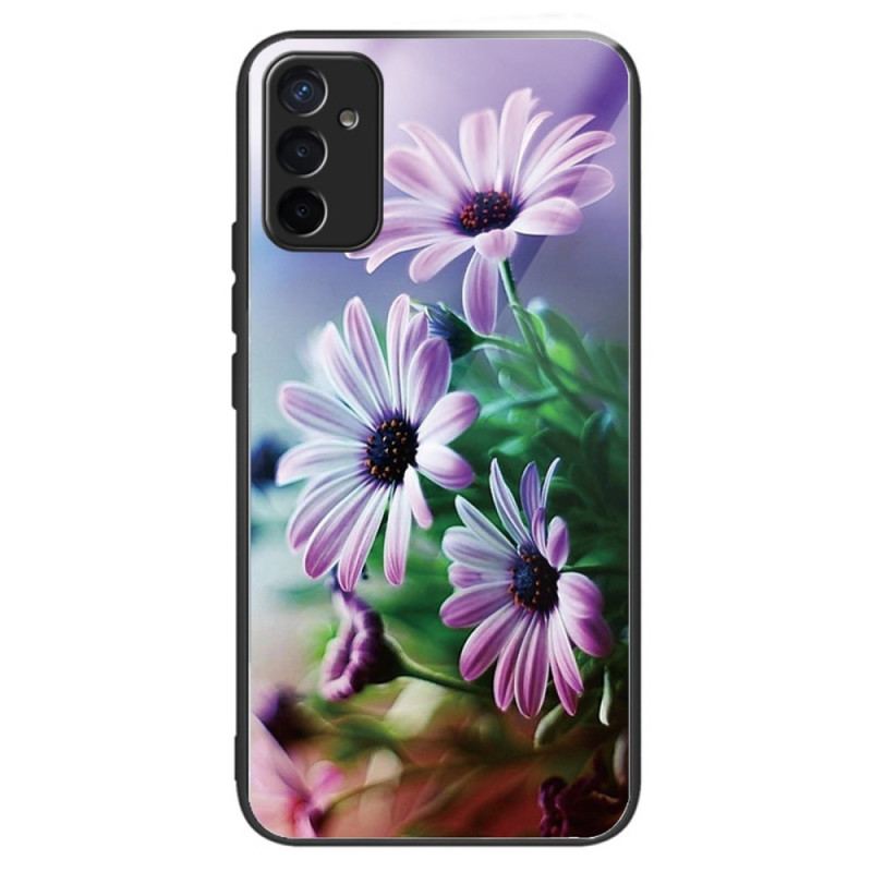 Capa Para Samsung Galaxy M13 Flores De Vidro Temperado