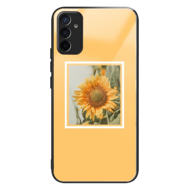 Capa Para Samsung Galaxy M13 Girassóis De Variação De Vidro Temperado