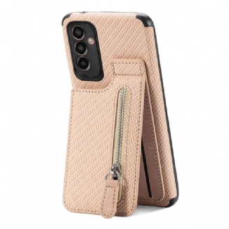 Capa Para Samsung Galaxy M13 Suporte Para Cartão De Fibra De Carbono