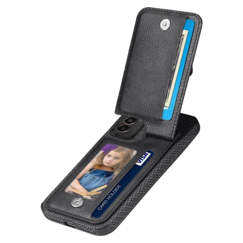 Capa Para Samsung Galaxy M13 Suporte Para Cartão De Fibra De Carbono