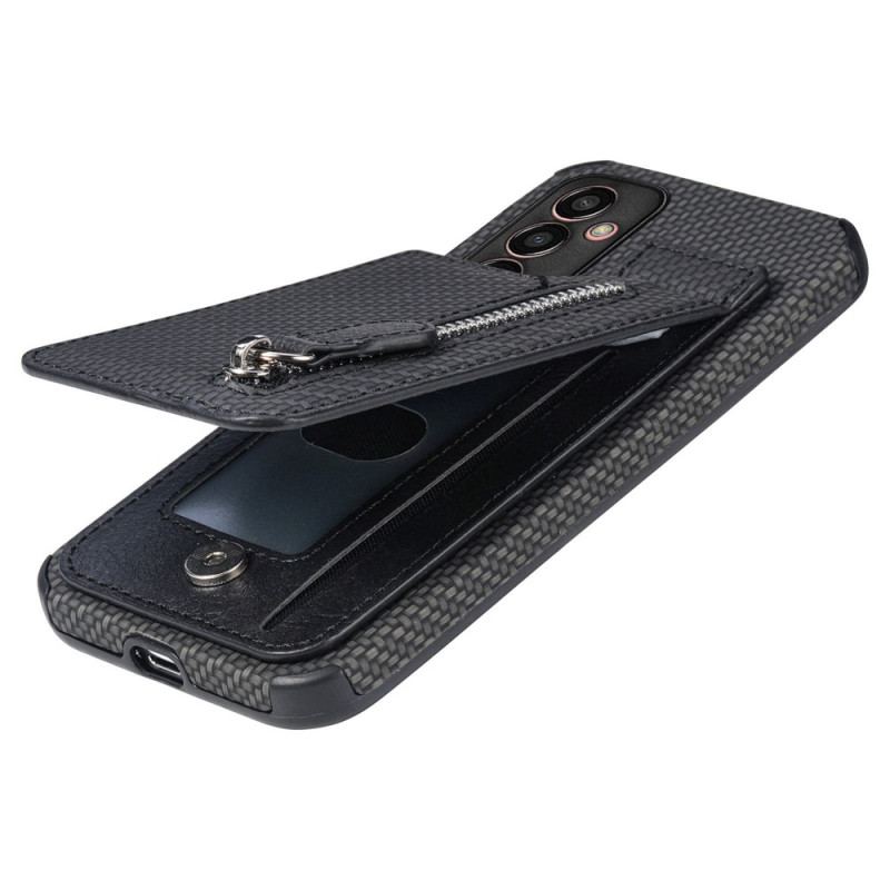 Capa Para Samsung Galaxy M13 Suporte Para Cartão De Fibra De Carbono