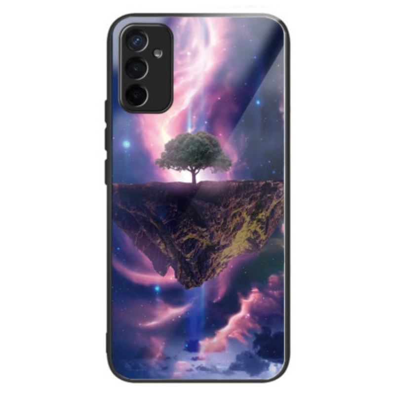 Capa Para Samsung Galaxy M13 Vidro Temperado De Árvore Futurista