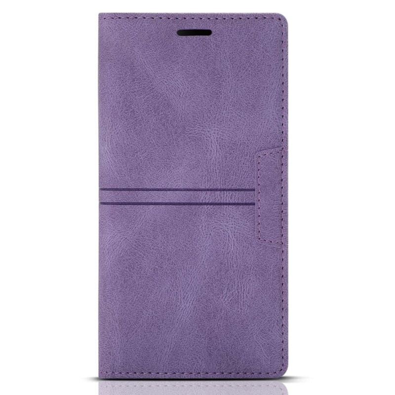 Capa De Celular Para Samsung Galaxy A54 5G Flip Estilo Alta Costura De Couro