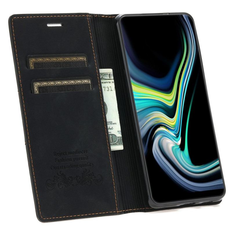 Capa De Celular Para Samsung Galaxy A54 5G Flip Estilo Alta Costura De Couro