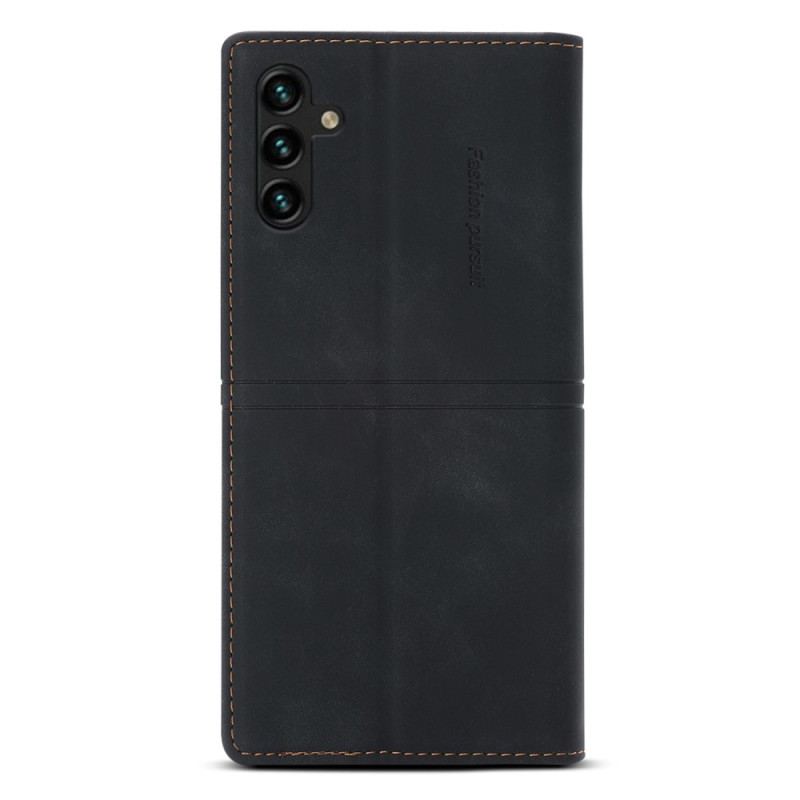 Capa De Celular Para Samsung Galaxy A54 5G Flip Estilo Alta Costura De Couro