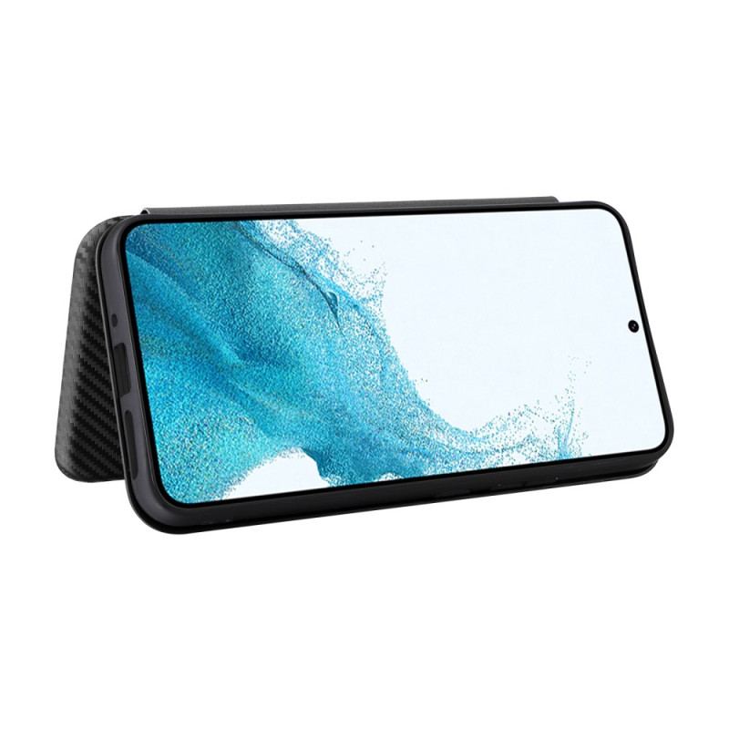 Capa De Celular Para Samsung Galaxy A54 5G Flip Fibra De Carbono Colorida