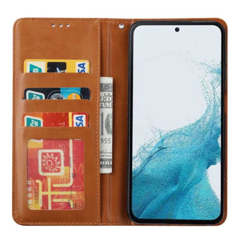 Capa De Celular Para Samsung Galaxy A54 5G Flip Titular De Cartão De Couro Sintético