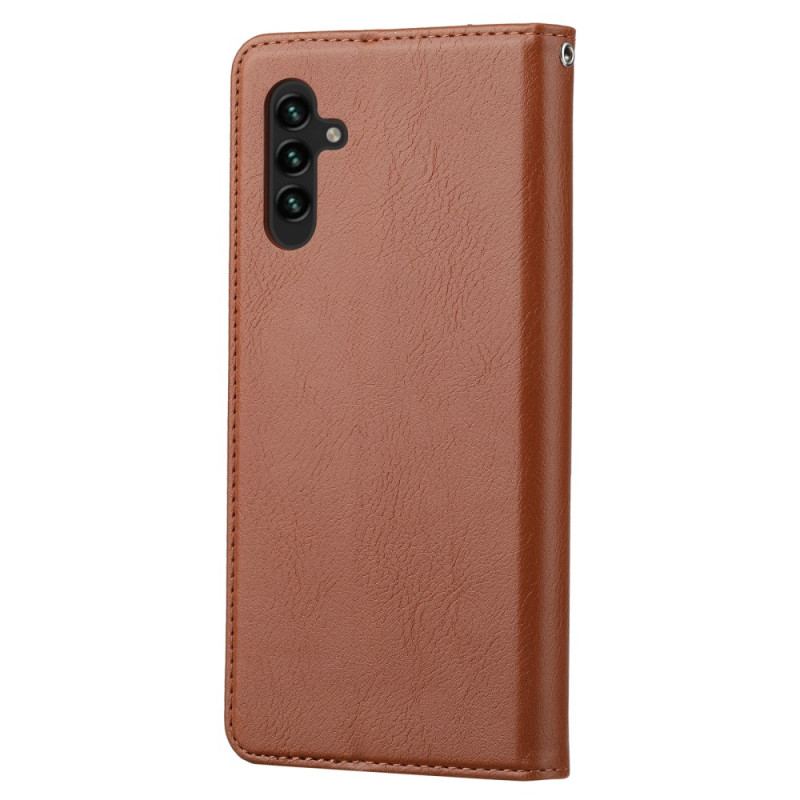 Capa De Celular Para Samsung Galaxy A54 5G Flip Titular De Cartão De Couro Sintético