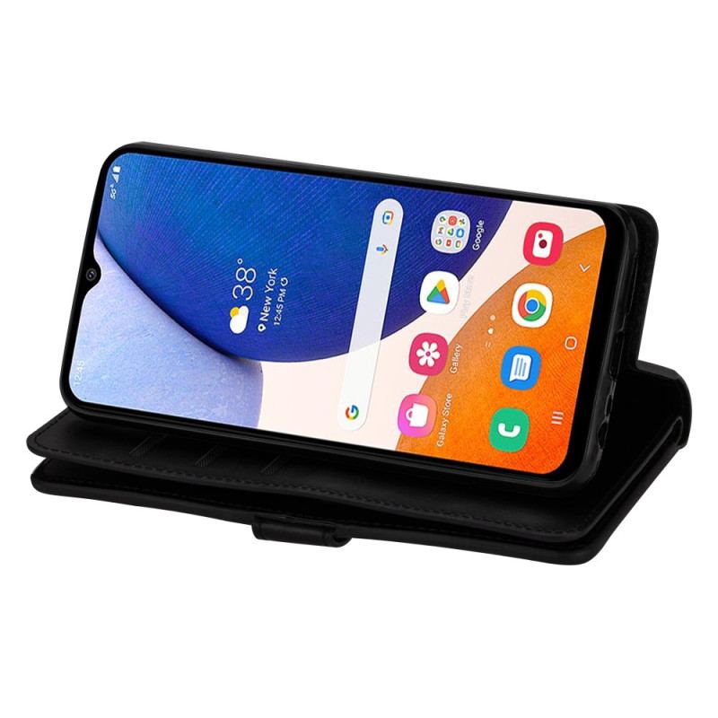 Capa De Couro Para Samsung Galaxy A54 5G De Cordão Porta-moedas Cordão