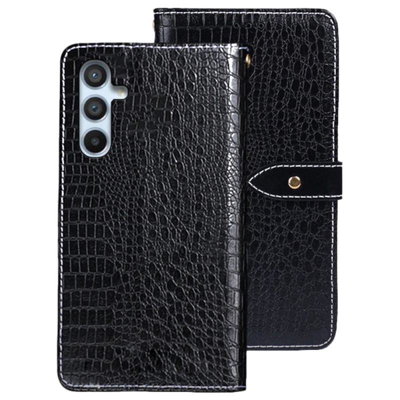 Capa De Couro Para Samsung Galaxy A54 5G Crocodilo Idewei