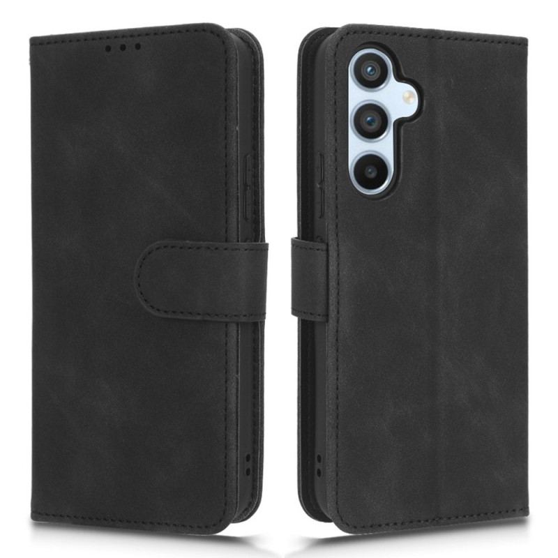 Capa De Couro Para Samsung Galaxy A54 5G Toque De Pele