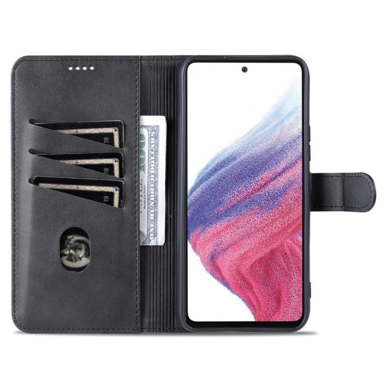 Capa Em Pele Para Samsung Galaxy A54 5G Couro Sintético Azns