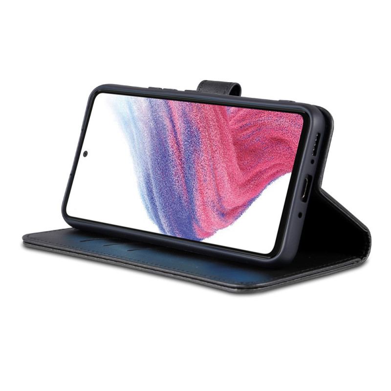 Capa Em Pele Para Samsung Galaxy A54 5G Couro Sintético Azns