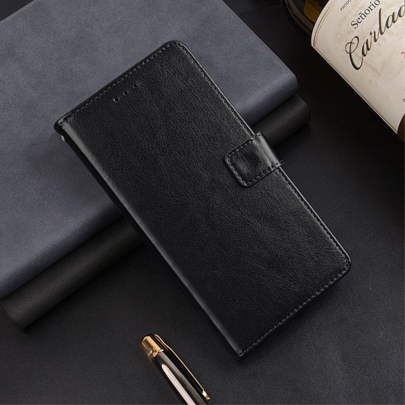 Capa Em Pele Para Samsung Galaxy A54 5G Imitação De Couro Idewei