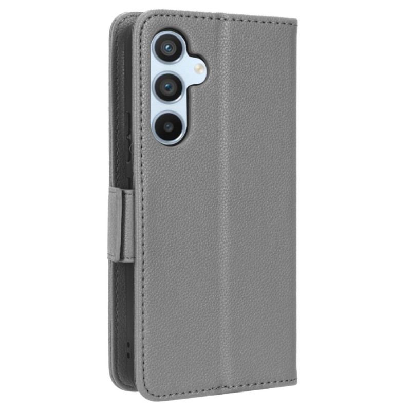 Capa Flip Para Samsung Galaxy A54 5G De Cordão Estilo De Couro Com Tiras