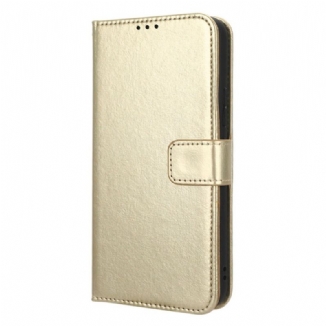 Capa Flip Para Samsung Galaxy A54 5G De Cordão Estilo De Couro Com Tiras