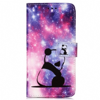 Capa Flip Para Samsung Galaxy A54 5G De Cordão Cordão Galaxy Panda