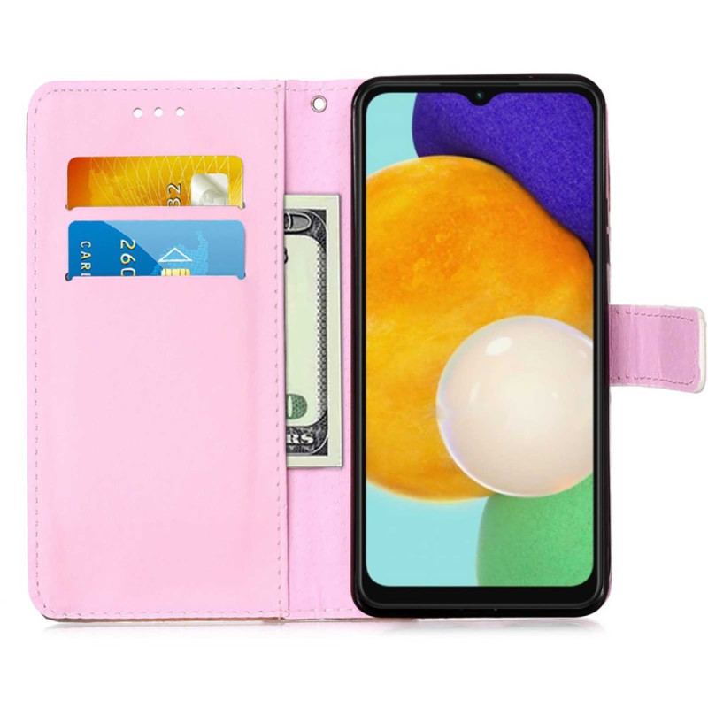 Capa Flip Para Samsung Galaxy A54 5G De Cordão Cordão Galaxy Panda