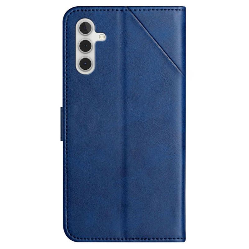 Capa Flip Para Samsung Galaxy A54 5G Estilo Linhas De Couro