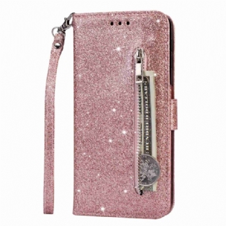 Capa Folio Para Samsung Galaxy A54 5G Bolsa De Moedas Glitter