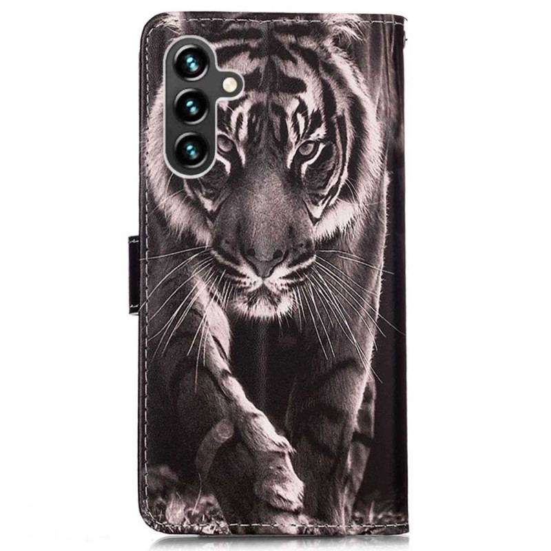 Capa Folio Para Samsung Galaxy A54 5G De Cordão O Tigre Tanga