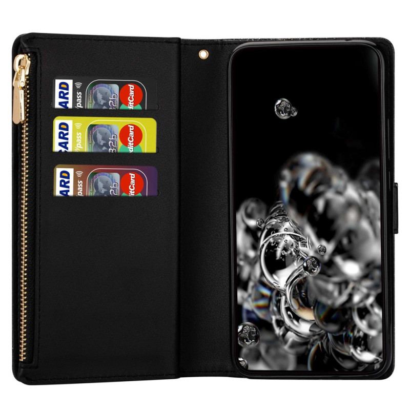 Capa Folio Para Samsung Galaxy A54 5G Capa Tipo Carteira Carteira De Lantejoulas