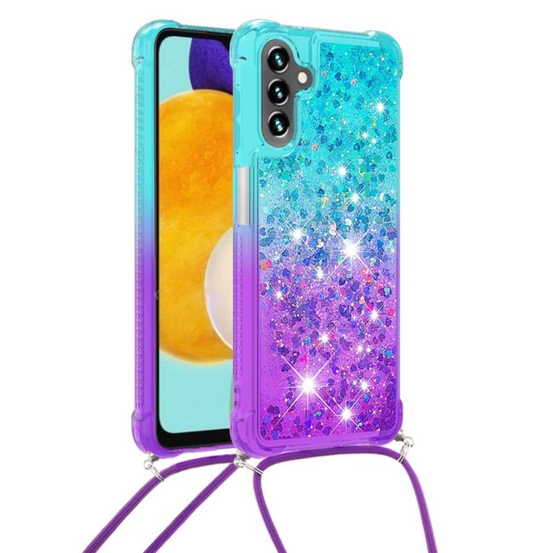 Capa Para Samsung Galaxy A54 5G De celular Cordão De Silicone Brilhante