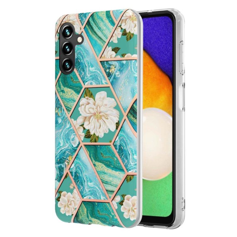 Capa Para Samsung Galaxy A54 5G Floral Marmorizado