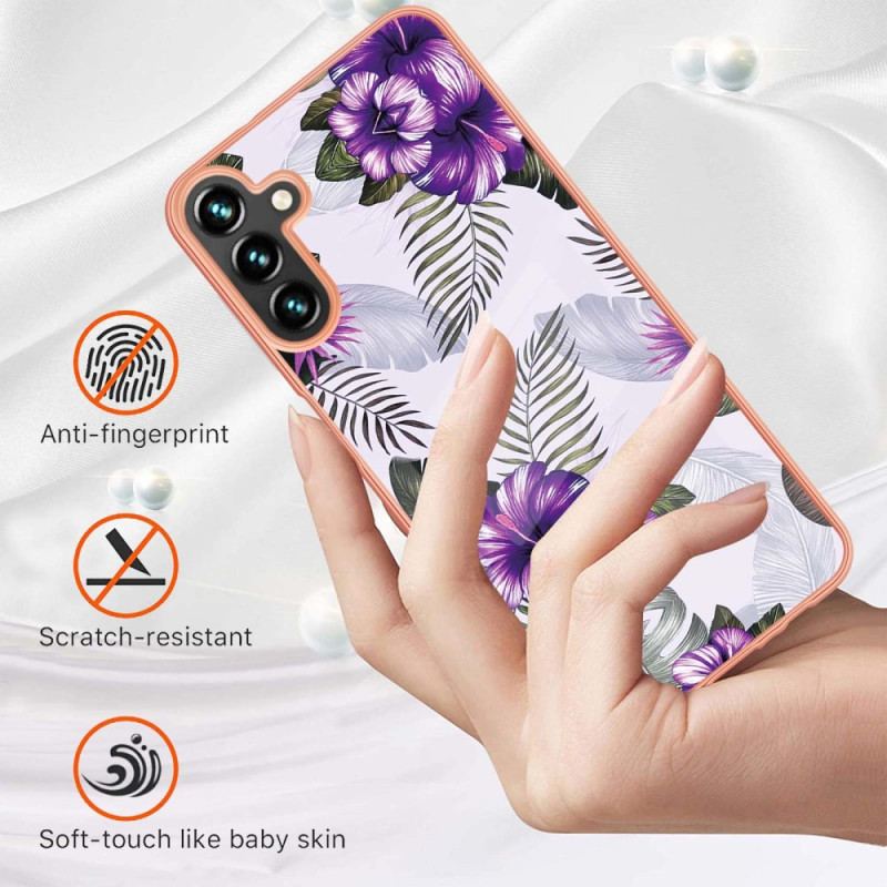 Capa Para Samsung Galaxy A54 5G Floral Marmorizado