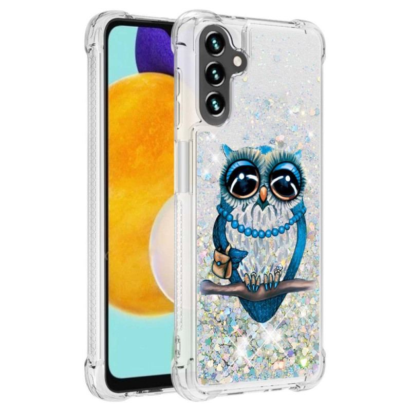 Capa Para Samsung Galaxy A54 5G Lantejoulas Miss Coruja