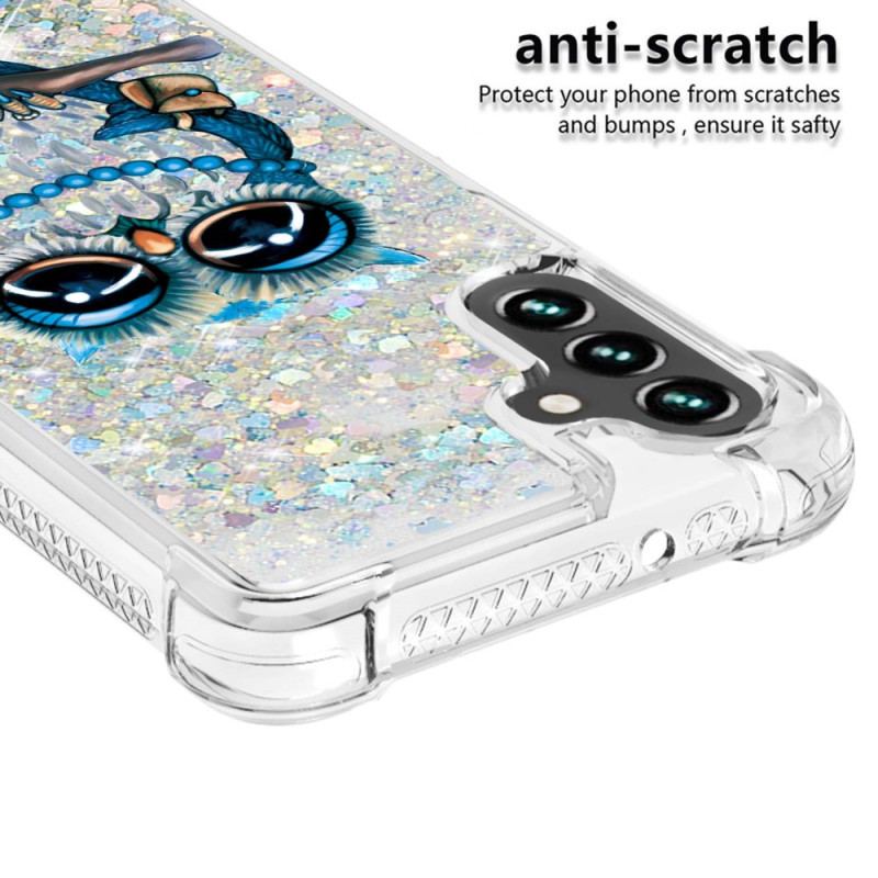 Capa Para Samsung Galaxy A54 5G Lantejoulas Miss Coruja