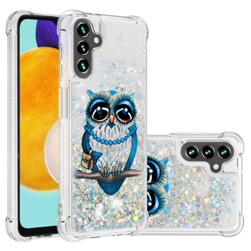 Capa Para Samsung Galaxy A54 5G Lantejoulas Miss Coruja