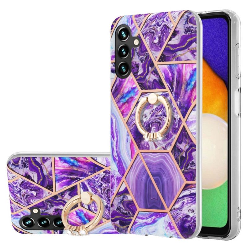 Capa Para Samsung Galaxy A54 5G Mármore Com Suporte De Anel