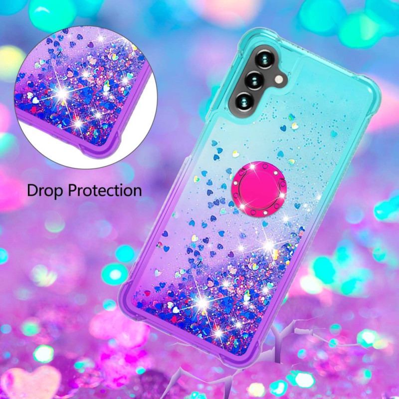 Capa Para Samsung Galaxy A54 5G Suporte De Anel Glitter