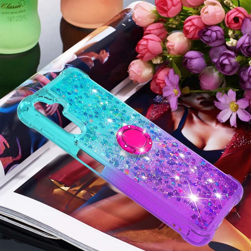 Capa Para Samsung Galaxy A54 5G Suporte De Anel Glitter