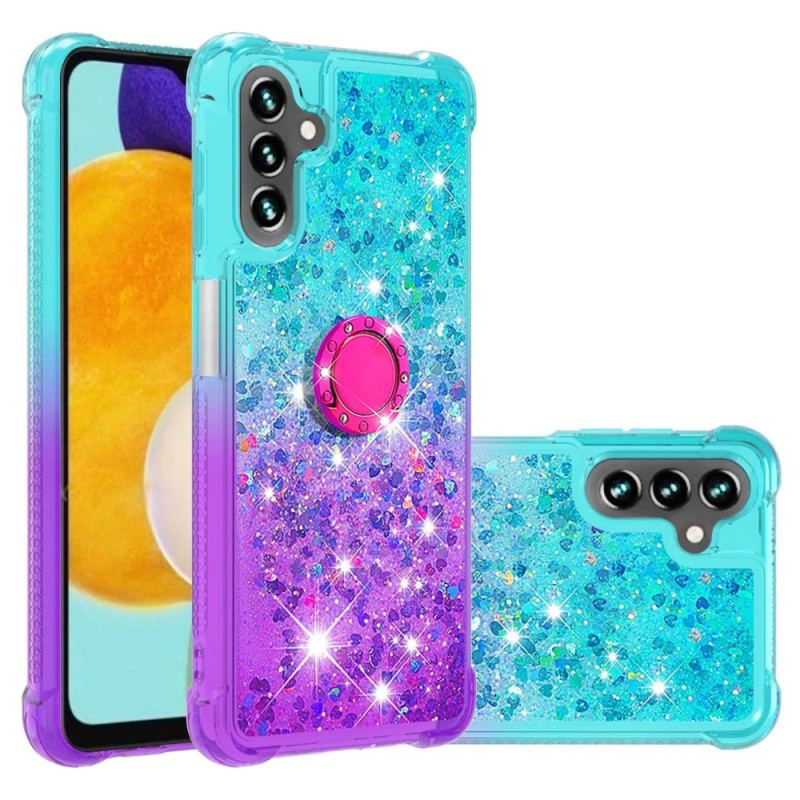 Capa Para Samsung Galaxy A54 5G Suporte De Anel Glitter