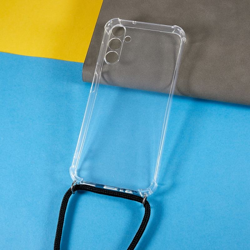 Capa Para Samsung Galaxy A54 5G Transparente Com Cordão