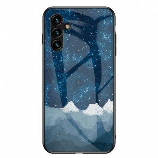 Capa Para Samsung Galaxy A54 5G Vidro Temperado Celeste