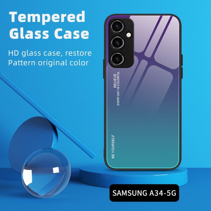 Capa Para Samsung Galaxy A54 5G Vidro Temperado Seja Você Mesmo