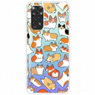 Capa De Celular Para Xiaomi Redmi Note 11 / 11S Cães Múltiplos Sem Costura