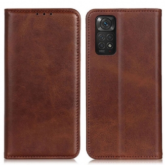 Capa De Celular Para Xiaomi Redmi Note 11 / 11S Flip Couro Rachado Elegância