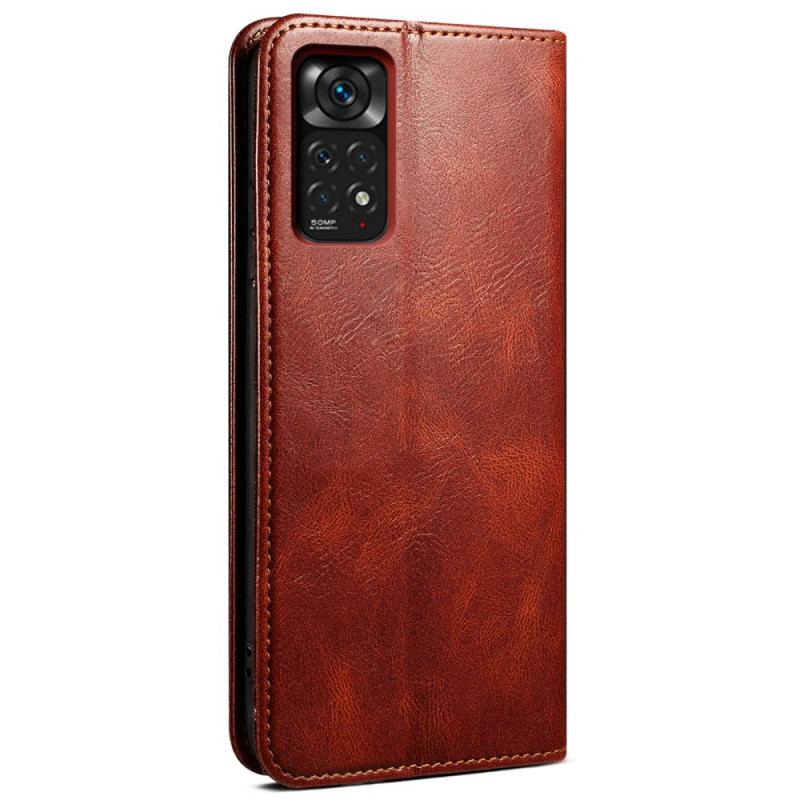 Capa De Celular Para Xiaomi Redmi Note 11 / 11S Flip Couro Sintético Encerado