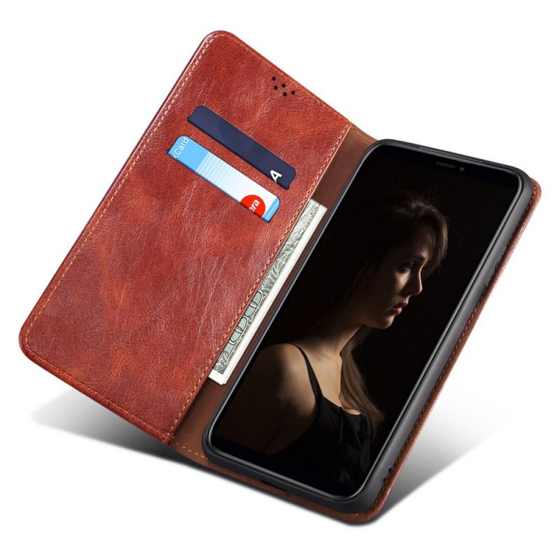 Capa De Celular Para Xiaomi Redmi Note 11 / 11S Flip Couro Sintético Encerado